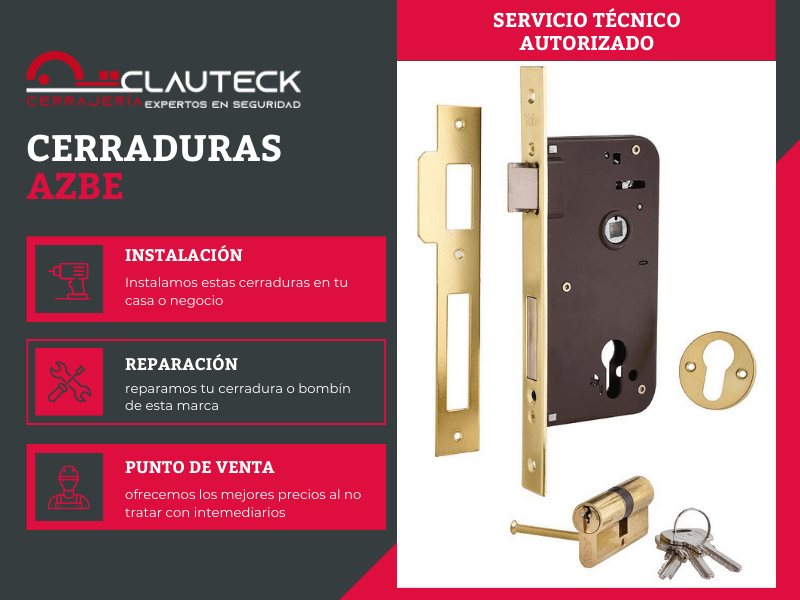 Reparación e instalación de cilindros y bombines Azbe