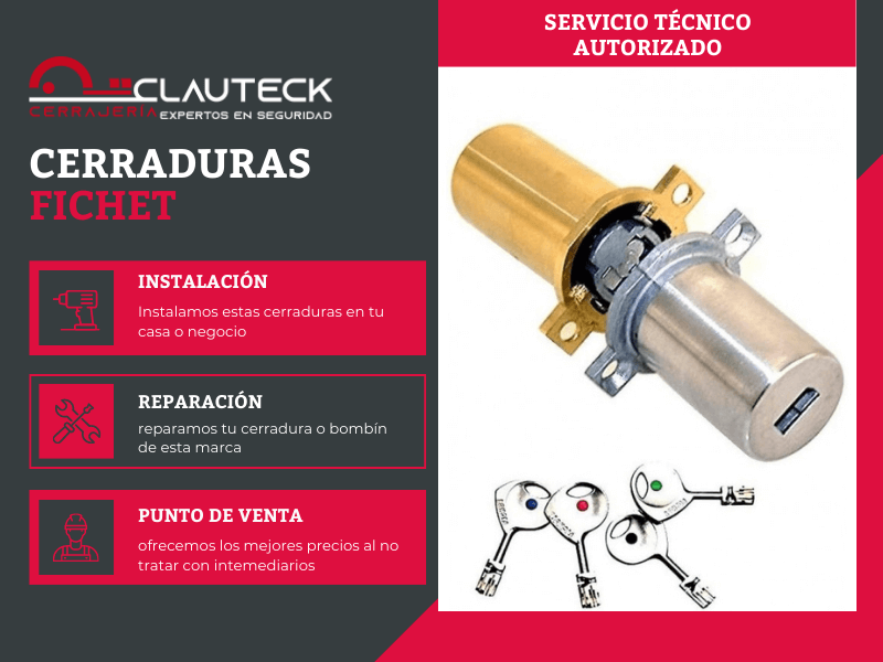 Servicio Técnico oficial Cilindros y Bombines Fichet