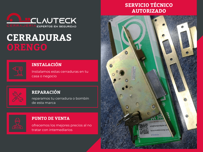 Instalación y reparación de cerraduras Orengo en Barcelona